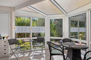 Taman di luar Ferienwohnung Fuldatalblick