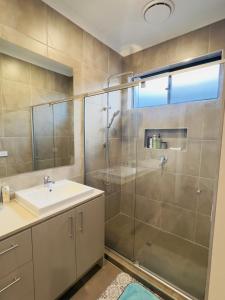 Koupelna v ubytování CasaAmandah