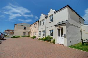 Bygningen som feriehuset ligger i