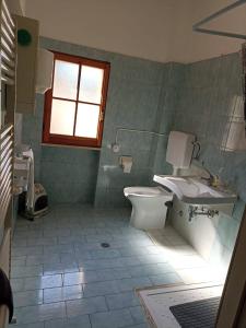 a bathroom with a toilet and a sink at Alloggio agrituristico Agripark in Armento