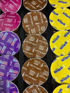 a bunch of cupcakes with writing on them at Nuestro lugar feliz Apartamento Barbate - Patio ducha exterior in Barbate