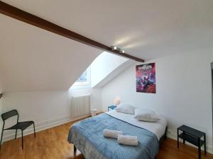 Postel nebo postele na pokoji v ubytování Détroit - Maison prestige, confort et élégance - 8P