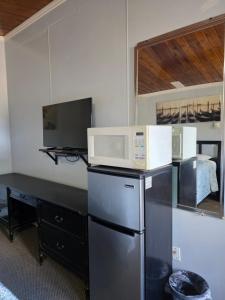 Η κουζίνα ή μικρή κουζίνα στο Bio Vista Motel