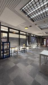 En restaurant eller et andet spisested på 心斎橋難波関空直通Ambers 8801