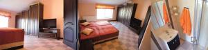 Televízia a/alebo spoločenská miestnosť v ubytovaní Dergachov Guest House