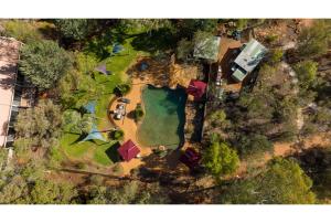 an aerial view of a park with a yard at Discovery Resorts - Kings Canyon in Kings Canyon