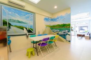 Predel za sedenje v nastanitvi Love in Hengchun B&B