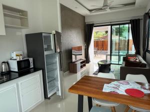 Η κουζίνα ή μικρή κουζίνα στο Villas Chang et Buffalo