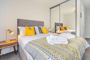 Postel nebo postele na pokoji v ubytování Shore Corner - R4