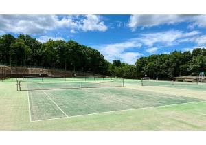 dos pistas de tenis en una pista de tenis en Hawaiian Cottage Villa Shirako1 - Vacation STAY 20442v, en Shirako