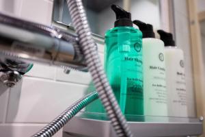 a close up of two bottles of hair products on a shelf at Cardiff-Kujukuri- - Vacation STAY 48763v in Kujukuri +3 photos