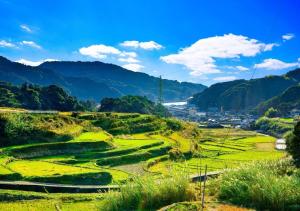 widok na dolinę z górami w tle w obiekcie Gardens Mihama - Vacation STAY 46935v w mieście Wada