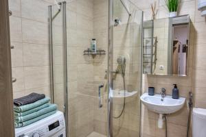 Koupelna v ubytování Captain 737 Apartment + 77 fotografií