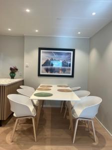 Μια τηλεόραση ή/και κέντρο ψυχαγωγίας στο Tromsø City Apartment