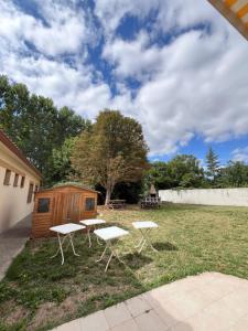 Zahrada ubytování Albergue La Chopera Inestrillas