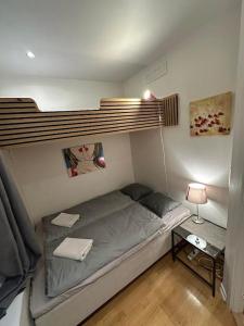 a bedroom with a bunk bed in a room at OSLO S, City Center Apartments in Oslo