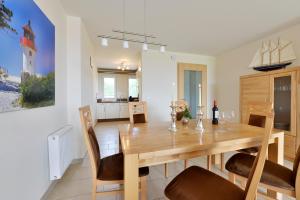 Kuchyň nebo kuchyňský kout v ubytování Ferienhaus Boddenzauber