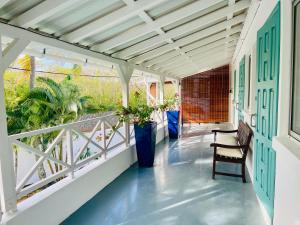 Μπαλκόνι ή βεράντα στο Mont Choisy Lodge - Coral Apartment