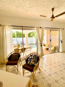 Χώρος καθιστικού στο Mont Choisy Lodge - Coral Apartment