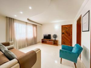 Et tv og/eller underholdning på Apto MS 3/4 com AR 200m Praia - Orla de Atalaia