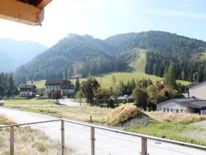 a view of a town with a mountain at Chalet in Hohentauern near Ski Lift in Hohentauern