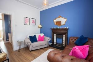 Χώρος καθιστικού στο 1 Bed Cosy Loch Lomond base