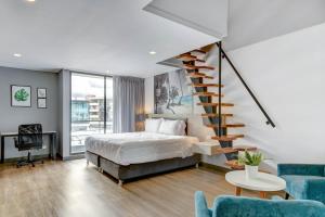 Ένα ή περισσότερα κρεβάτια σε δωμάτιο στο Apartamento con terraza HS by gA