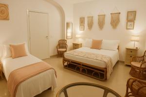 Кровать или кровати в номере LA MURGIA casa vacanze B&B