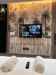 Televiisor ja/või meelelahutuskeskus majutusasutuses v love heritage +47 fotot