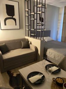 Posezení v ubytování Residence Hill Chill on Kop Apartment