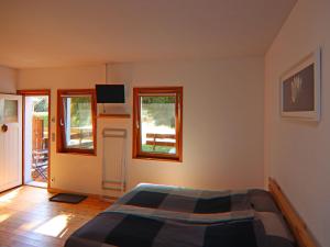 TV a/nebo společenská místnost v ubytování Ferienwohnung am Oase am Vilzsee