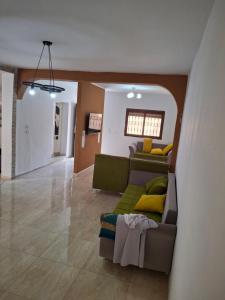 Ruang duduk di Full house with two bedrooms for seven bead