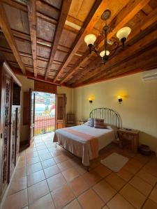 Ένα ή περισσότερα κρεβάτια σε δωμάτιο στο Hotel Antiguo Vapor Categoría Especial