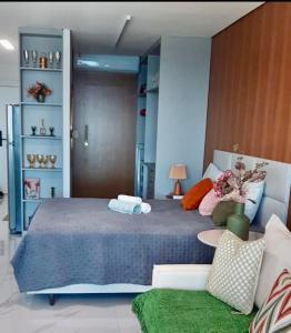 Katil atau katil-katil dalam bilik di Apartamento Excepcional Frente Mar +46 gambar