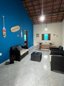 Posezení v ubytování Casa Praia Los Remos Guarapari-Enseada