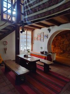Ruang duduk di Casa Alquimia
