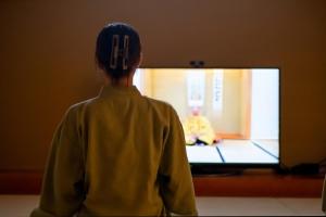 TV a/nebo společenská místnost v ubytování Waqoo Shitaderamachi