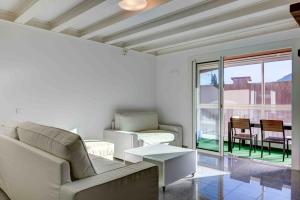 Χώρος καθιστικού στο Duplex bord de mer
