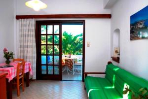A seating area at Kalives Apartments