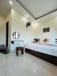 Postel nebo postele na pokoji v ubytování Tam Coc Hung Ha Homestay