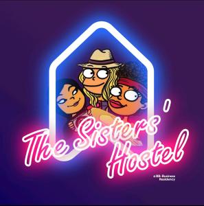 a sign that says the sisters of the housefield at "The Sisters' Hostel" the women only hostel in Adeje