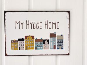 a sign that reads my hype home on a wall at 6 person holiday home in Løkken-By Traum in Nørre Lyngby