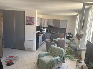 Dapur atau dapur kecil di Résidence de l Agay