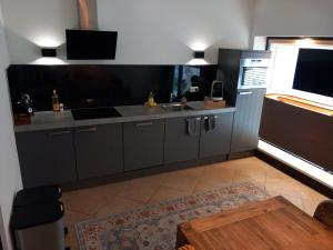 Dapur atau dapur kecil di Luxury apartment Enschede