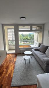 マリボルにあるHouse Marin - city centerのソファとテーブルのあるリビングルーム