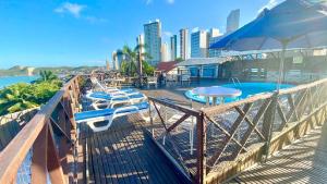 Μπαλκόνι ή βεράντα στο Marsallis Flat 301 Praia - NBI - Ponta Negra