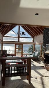 Χώρος καθιστικού στο Lago Azul Bariloche