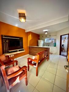 Posezení v ubytování Duplex Completo e Confortável 400mt da praia