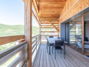 Balkón nebo terasa v ubytování L'Alpe d'Huez - 10 pers, Wifi, Animaux admis - FR-1-645-91