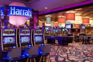 a hotel casino with a bunch of slot machines at Harrah's Casino & Hotel Council Bluffs in Council Bluffs